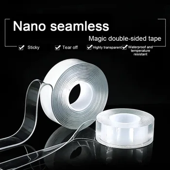 5M Nano Magic Tape Strong Double-sided Transparent No Trace High Viscosity Reusable Waterproof Tape Can Clean Household
5M Nano Magic Tape Strong Double-sided Transparent No Trace High Viscosity Reusable Waterproof Tape Can Clean Household
