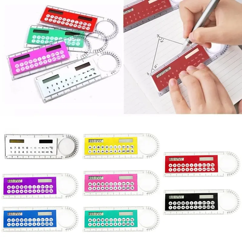 Multifunctional Ruler Pocket Size Calculator Portable Solar Calculator Magnifier Calculator Office Supplies Solar Power 10cm#1
Multifunctional Ruler Pocket Size Calculator Portable Solar Calculator Magnifier Calculator Office Supplies Solar Power 10cm#1