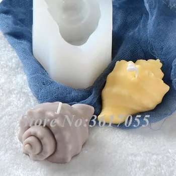 Ocean Shell DIY Handmade Candle Molds Scented candle Making Model Reusable Shell Conch Silicone Candle Mould
Ocean Shell DIY Handmade Candle Molds Scented candle Making Model Reusable Shell Conch Silicone Candle Mould