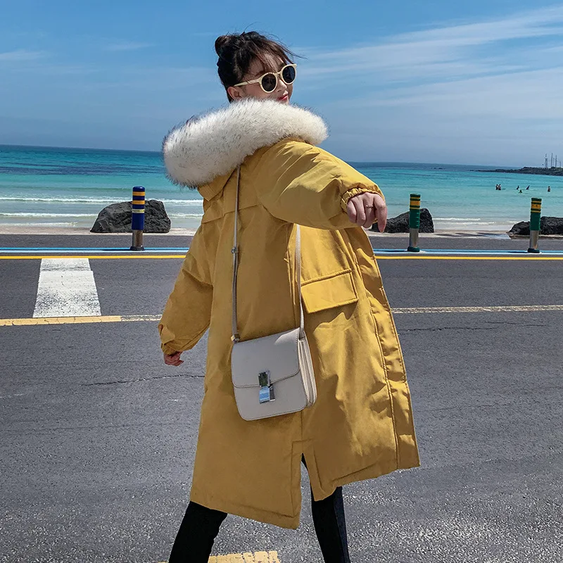 2019 Autumn And Winter New Style down Cotton Korean-style Mid-length Reversible Loose-Fit Large Fur Collar Thick Cotton Coat WOM
2019 Autumn And Winter New Style down Cotton Korean-style Mid-length Reversible Loose-Fit Large Fur Collar Thick Cotton Coat WOM
