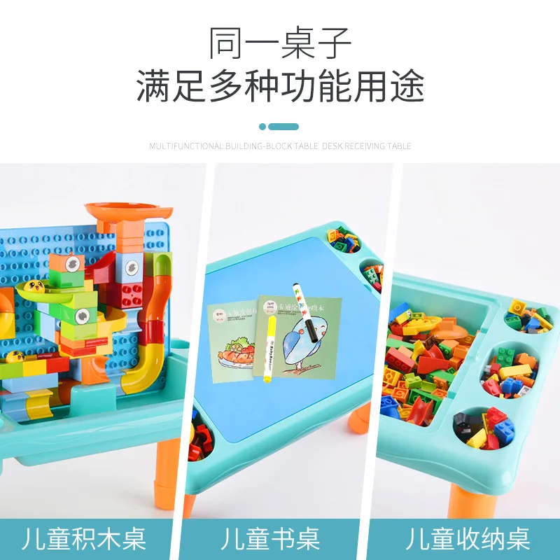 Children Multi-functional ji mu zhuo Compatible Size Granule Removable Storage Toy DIY Assembled Educational Study Table
Children Multi-functional ji mu zhuo Compatible Size Granule Removable Storage Toy DIY Assembled Educational Study Table