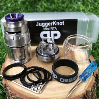 RTA Atomizer QP Mini Juggerknot Style 24mm Rebuildable Vape Tank Top Airflow Coil Design Dual/Single Coil for 510 eCigarette mod
RTA Atomizer QP Mini Juggerknot Style 24mm Rebuildable Vape Tank Top Airflow Coil Design Dual/Single Coil for 510 eCigarette mod
