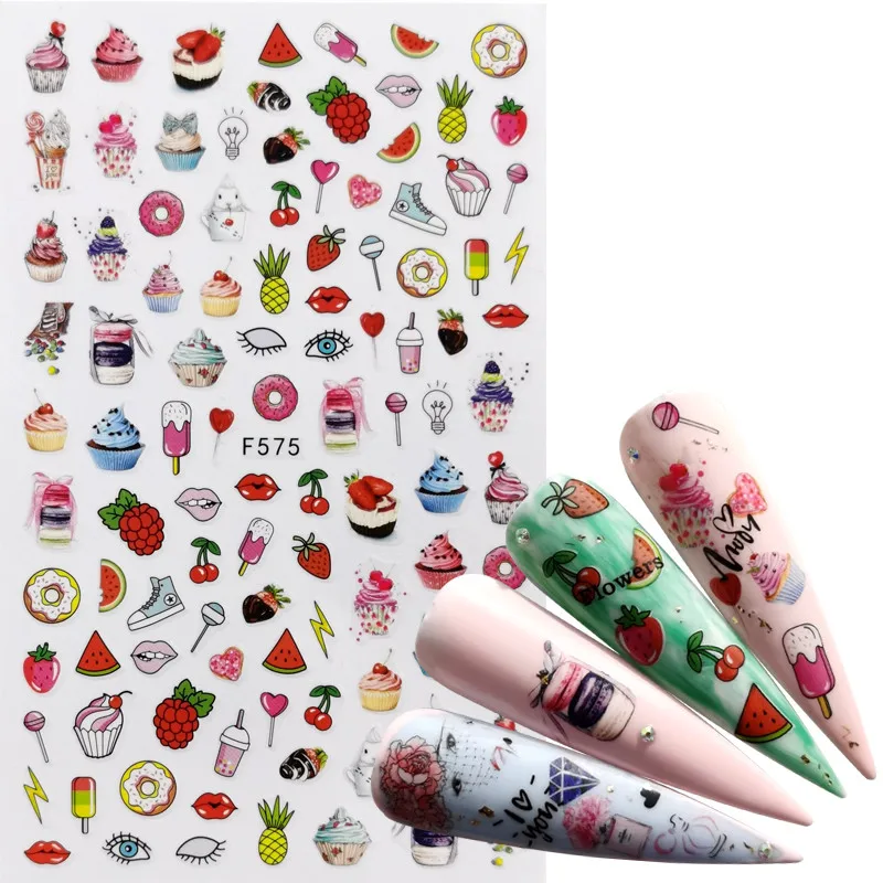 YZWLE 1 PC Fruit Nail Stickers Strawberry / butterfly / Flower 3D Adhesive Sliders Wraps Tips Charm Art Manicure Decorations
YZWLE 1 PC Fruit Nail Stickers Strawberry / butterfly / Flower 3D Adhesive Sliders Wraps Tips Charm Art Manicure Decorations