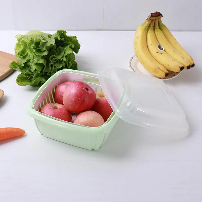 Пластиковая сушилка для посуды двухуровневый кухонный поднос с фильтром воды и