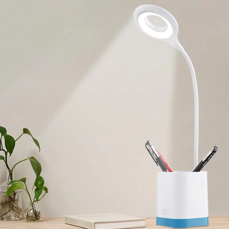 USB Rechargeable Led Desk Lamp Touch Dimming Adjustment Table Lamp with Pen Holder Student Kids Desk Lamps for Reading Light
USB Rechargeable Led Desk Lamp Touch Dimming Adjustment Table Lamp with Pen Holder Student Kids Desk Lamps for Reading Light