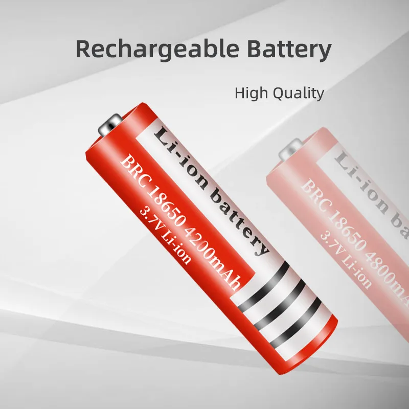 18650 Lithium Battery 3.7 V Volt 4200mah BRC 18650 Rechargeable Battery Li-ion Lithium Batteries For Power Bank Torch
18650 Lithium Battery 3.7 V Volt 4200mah BRC 18650 Rechargeable Battery Li-ion Lithium Batteries For Power Bank Torch