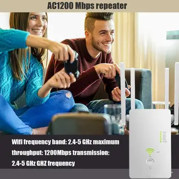 WiFi Repeater WiFi Extender 2.4/5.8GHZ Wireless WiFi Wi-Fi Amplifier 1200Mpbs Fi Repeater Booster Wi Wi Fi Signal C6W2
WiFi Repeater WiFi Extender 2.4/5.8GHZ Wireless WiFi Wi-Fi Amplifier 1200Mpbs Fi Repeater Booster Wi Wi Fi Signal C6W2