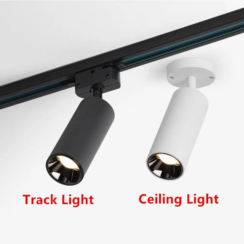 10W 15W COB LED Spotlight Dimmable AC85-265V Track Light Surface Mounted Ceiling Lamps for Clothing Shop Stores |
