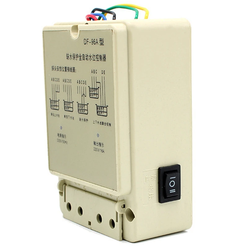 DF-96A Automatic Water Level Controller Pump Cistern Auto Liquid Switch 220V Relay Switch
DF-96A Automatic Water Level Controller Pump Cistern Auto Liquid Switch 220V Relay Switch