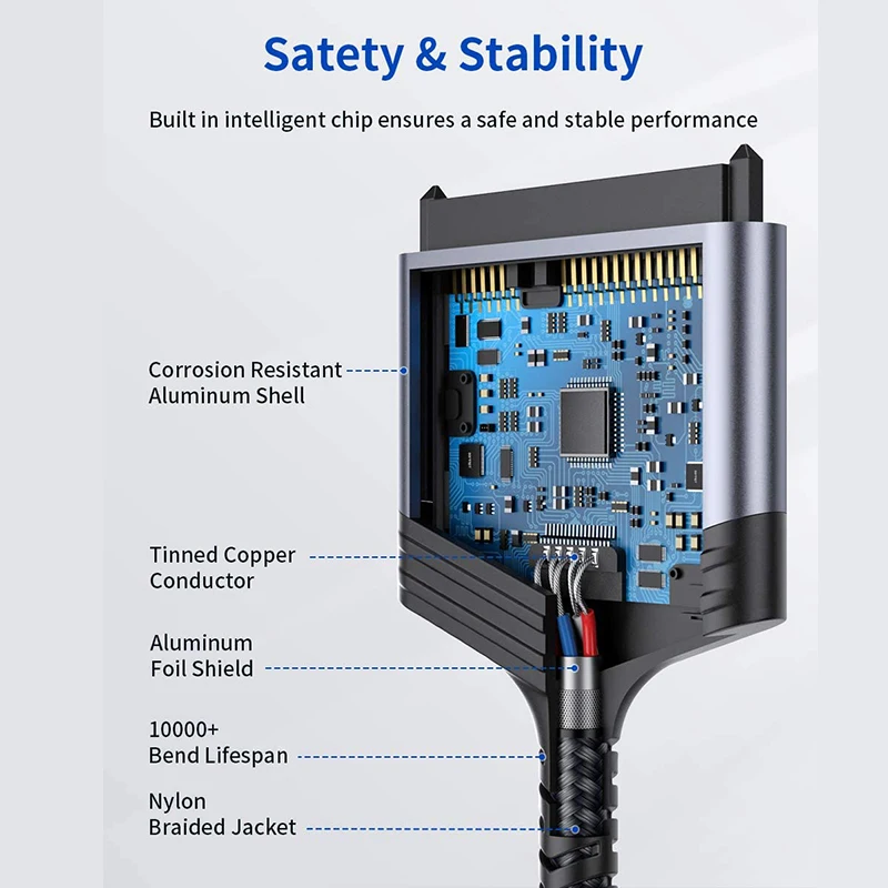 Jsaux SATA USB адаптер 3 0 III кабель конвертер для 2 5 дюймового внешнего SSD HDD жесткого