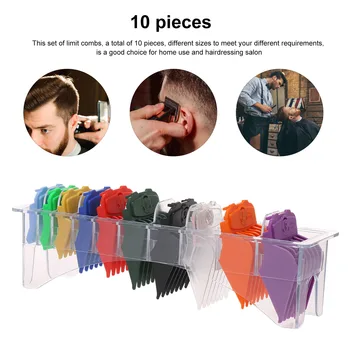 10PC Cutting Guide Comb with Colorful Limit Comb Set Compatible Barbers Accessories for Hair Salon Electric Hair Clipper
10PC Cutting Guide Comb with Colorful Limit Comb Set Compatible Barbers Accessories for Hair Salon Electric Hair Clipper