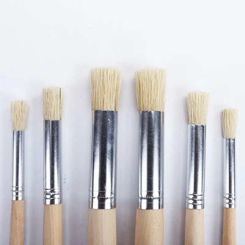 6pcs/set Watercolor Acrylic Painting Stencil Brush Different Size Wooden Handle B95C
6pcs/set Watercolor Acrylic Painting Stencil Brush Different Size Wooden Handle B95C