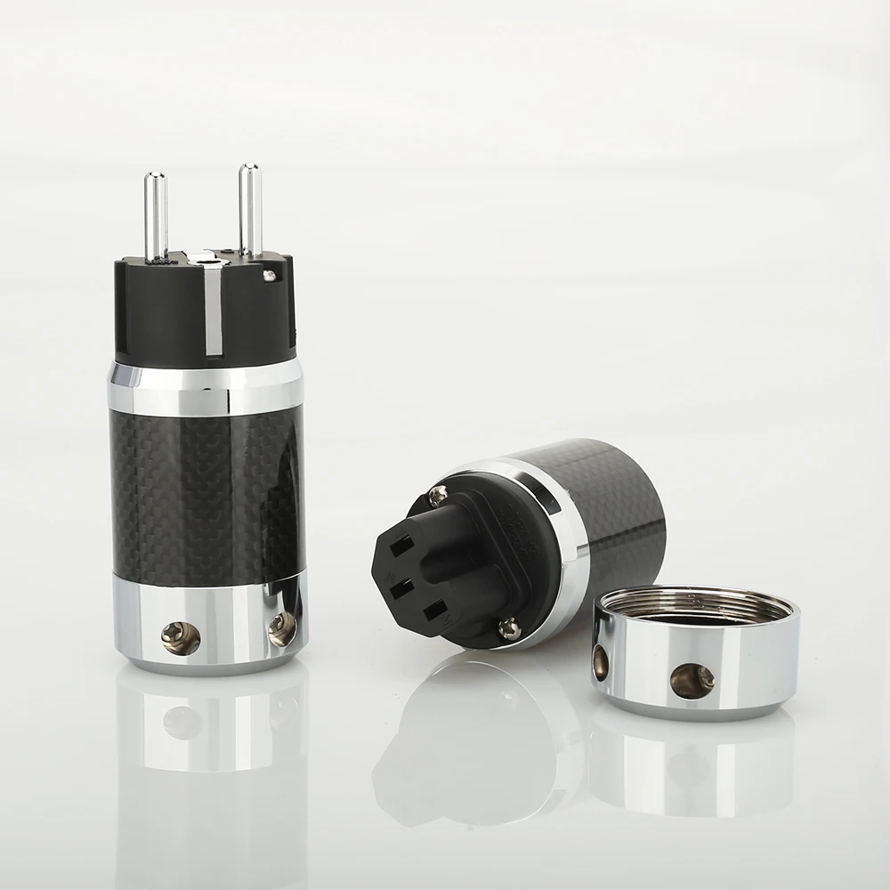 Audiocrast Carbon Fiber schuko power plug IEC Female Audio Grade DIY EU Power cable leads HIFI
Audiocrast Carbon Fiber schuko power plug IEC Female Audio Grade DIY EU Power cable leads HIFI