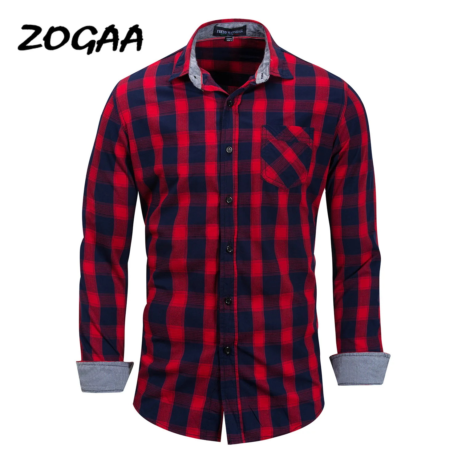ZOGAA 2020 New Men's Casual Shirt Top Men's Plaid Shirt Comfortable Simple Wild Long Sleeve
ZOGAA 2020 New Men's Casual Shirt Top Men's Plaid Shirt Comfortable Simple Wild Long Sleeve
