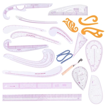 21pcs/set Tailor Measuring Sewing Drawing Ruler Kit Yardstick French Curve Cutting Cloud Grading Template Patchwork Tool
21pcs/set Tailor Measuring Sewing Drawing Ruler Kit Yardstick French Curve Cutting Cloud Grading Template Patchwork Tool