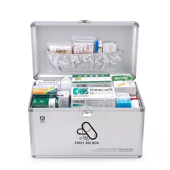 Family Medicine Box Household Medical Bag Aluminium Alloy Emergency Medicine Storage Box Medical Use Medical Kit with metal keys
Family Medicine Box Household Medical Bag Aluminium Alloy Emergency Medicine Storage Box Medical Use Medical Kit with metal keys
