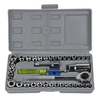 40pcs/set Car Repair Tool Set of Keys Automobile Motorcycle Tool Kit Socket Wrench Sleeve Suit for Precise Repair or Maintenance
40pcs/set Car Repair Tool Set of Keys Automobile Motorcycle Tool Kit Socket Wrench Sleeve Suit for Precise Repair or Maintenance