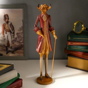 Souvenir polystone "Buffalo in a burgundy jacket with a cane" wood effect 35.5x9x11.5 cm 4900690
Souvenir polystone "Buffalo in a burgundy jacket with a cane" wood effect 35.5x9x11.5 cm 4900690