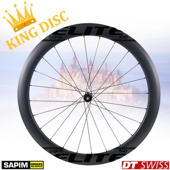 

ELITEWHEELS 700c Disc Brake Carbon Wheels DT Swiss 240 For Cyclocross Gravel Bike Wheelset Clincher Tubular Tubeless Rim King