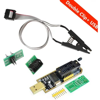 SOIC8 SOP8 Flash Chip IC Test Clips Socket Adpter Programmer BIOS + CH341A 24 25 Series EEPROM Flash BIOS USB Programmer Module
SOIC8 SOP8 Flash Chip IC Test Clips Socket Adpter Programmer BIOS + CH341A 24 25 Series EEPROM Flash BIOS USB Programmer Module