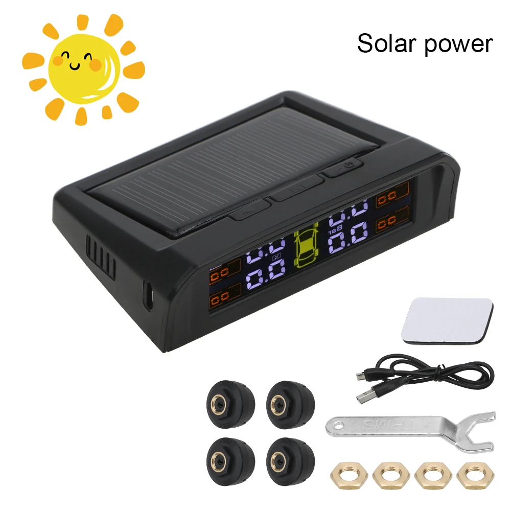 LEEPEE Car Tire Pressure Alarm Monitor System Auto Alarm Tool TPMS USB or Solar Charging HD Digital LCD Display Car Accessories
LEEPEE Car Tire Pressure Alarm Monitor System Auto Alarm Tool TPMS USB or Solar Charging HD Digital LCD Display Car Accessories