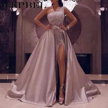 WEPBEL Women Sequined Summer Sleeveless Sexy High Waist Formale One Shoulder Ladies Long Maxi Dress
WEPBEL Women Sequined Summer Sleeveless Sexy High Waist Formale One Shoulder Ladies Long Maxi Dress