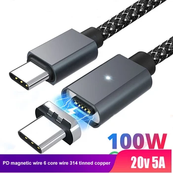 100W PD Magnetic USB Type C to USB C Cable Charger USB-C Type-C Cable Universal 5A Fast Charging Data Wire for Samsung Note 10 
100W PD Magnetic USB Type C to USB C Cable Charger USB-C Type-C Cable Universal 5A Fast Charging Data Wire for Samsung Note 10