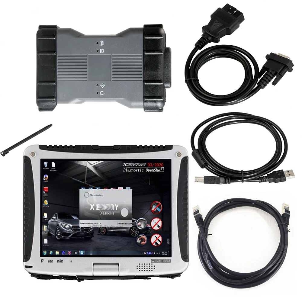 Мультиплексор диагностический MB Star C6 DoIP с программным обеспечением V2020.03 xen try HDD