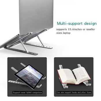 Laptop Stand Portable Adjustable Aluminum Desktop Ventilated Cooling Holder Folding Ultra for MacBook up to 15inch Dropshipping
Laptop Stand Portable Adjustable Aluminum Desktop Ventilated Cooling Holder Folding Ultra for MacBook up to 15inch Dropshipping