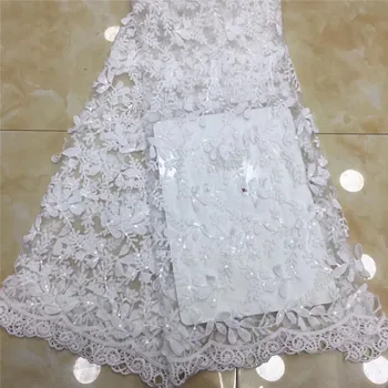2020 white high quality French Nigerian sequins net lace,African tulle mesh sequence lace fabric for party dress 5yards/lot
2020 white high quality French Nigerian sequins net lace,African tulle mesh sequence lace fabric for party dress 5yards/lot