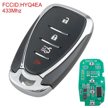 433Mhz 4 Buttons Smart Keyless Entry Remote with ID46 Chip HYQ4EA Fit for Chevy Camaro Malibu 2016-2017
433Mhz 4 Buttons Smart Keyless Entry Remote with ID46 Chip HYQ4EA Fit for Chevy Camaro Malibu 2016-2017
