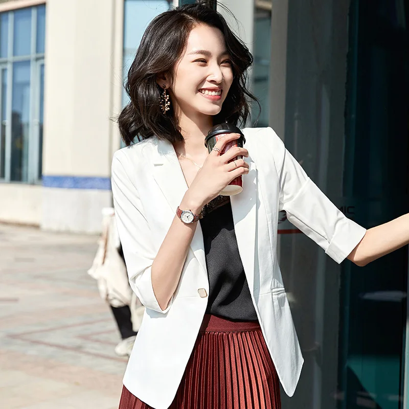 Spring New Style 2020 Professional Solid Color Small Suit Female Korean Suit Elegant Fashion Hotel Work Clothes Yzh8829
Spring New Style 2020 Professional Solid Color Small Suit Female Korean Suit Elegant Fashion Hotel Work Clothes Yzh8829