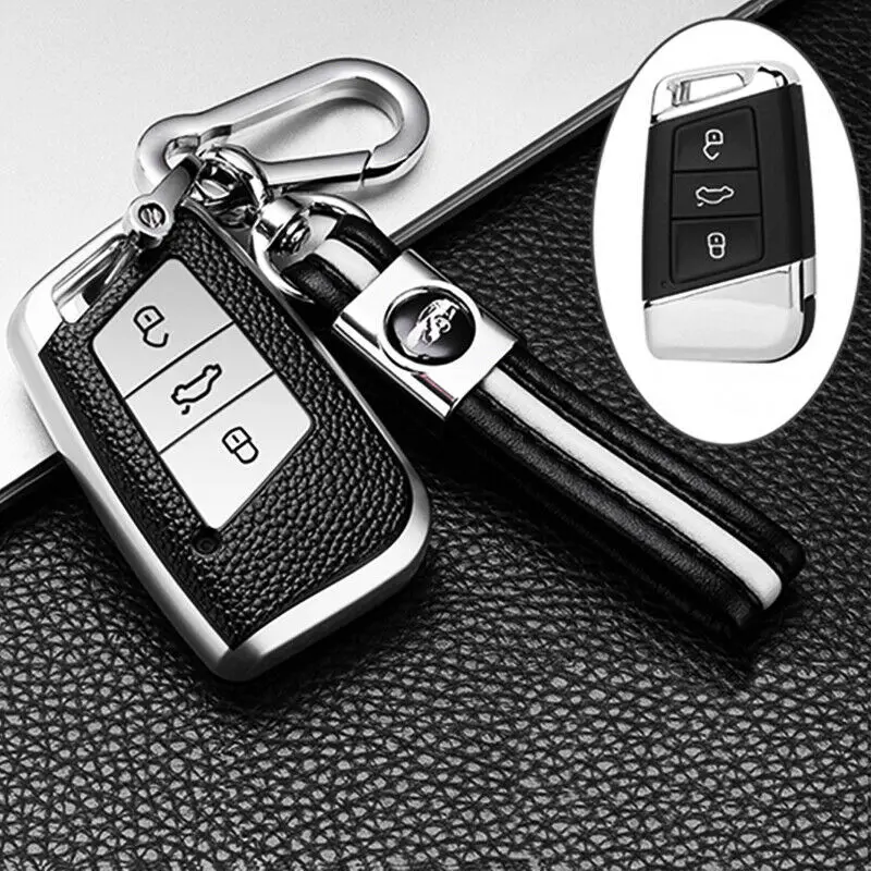 Фото Кожаный чехол для автомобильного ключа из ТПУ VW Volkswagen Magotan Passat B8 Skoda Superb Kodiaq A7