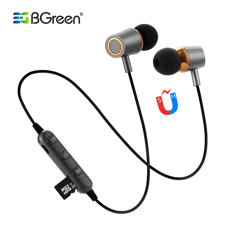 BGreen Bluetooth Sport Sports Earphone Support Micro SD Card Playback In Line Control With Microphone Magnet Handfree Call
BGreen Bluetooth Sport Sports Earphone Support Micro SD Card Playback In Line Control With Microphone Magnet Handfree Call