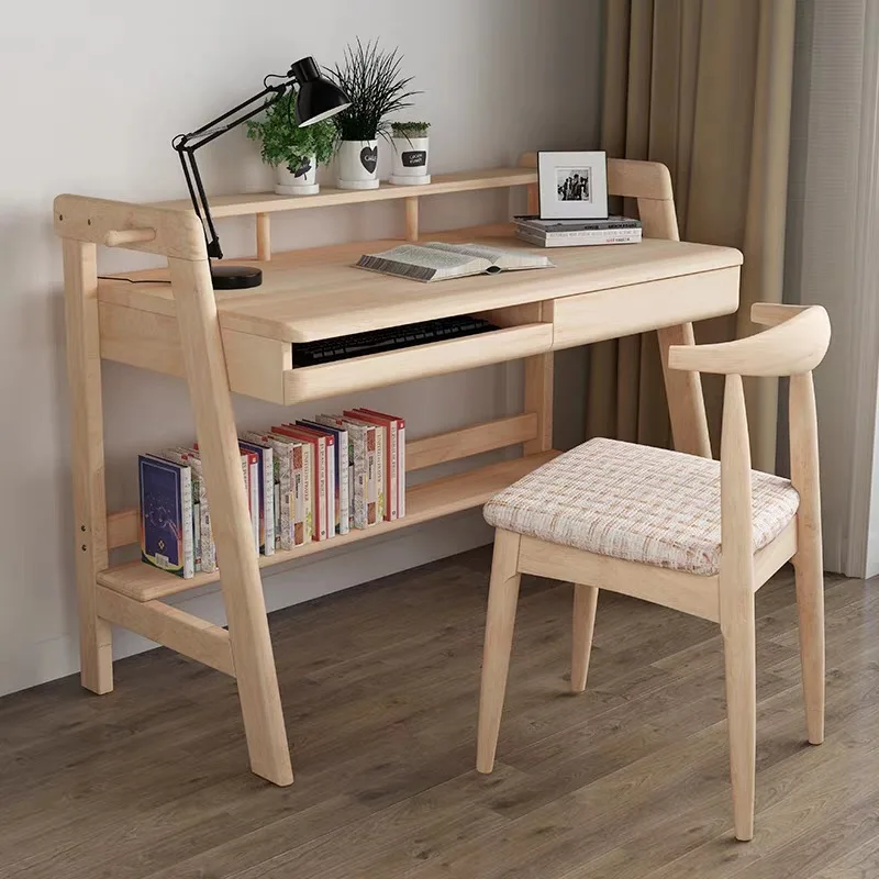 Northern European-Style Solid Wood Desk with Keyboard Simple Japanese Style Office Desk Students Writing Desk Simplicity Desktop
Northern European-Style Solid Wood Desk with Keyboard Simple Japanese Style Office Desk Students Writing Desk Simplicity Desktop