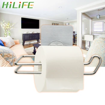 HILIFE Washable Stick Hooks Rack Bathroom Storage Tissue Holder Stainless Steel Roll Paper Holder Durable Kitchen Accessories
HILIFE Washable Stick Hooks Rack Bathroom Storage Tissue Holder Stainless Steel Roll Paper Holder Durable Kitchen Accessories