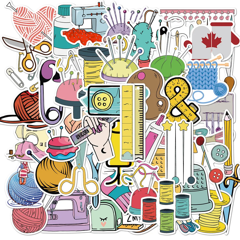 Sewing Sticker Tailor Sticker 50PCS Cartoon Sewing Machine Material Graffiti Sticker Luggage Computer Helmet Sticker
Sewing Sticker Tailor Sticker 50PCS Cartoon Sewing Machine Material Graffiti Sticker Luggage Computer Helmet Sticker