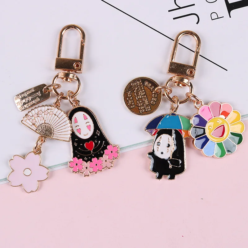 1pc Japanese animation Kaonashi No Face Man Flower Cute Keychain accessories DIY gift 
1pc Japanese animation Kaonashi No Face Man Flower Cute Keychain accessories DIY gift