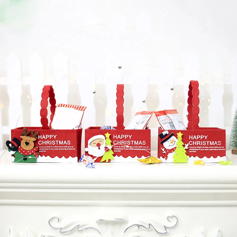 christmas bags gift bag fabric candy storage box creative