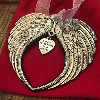 2020 Christmas Angel Wing Ornament Pendant A Piece of My Heart Is In Heaven FPing
2020 Christmas Angel Wing Ornament Pendant A Piece of My Heart Is In Heaven FPing