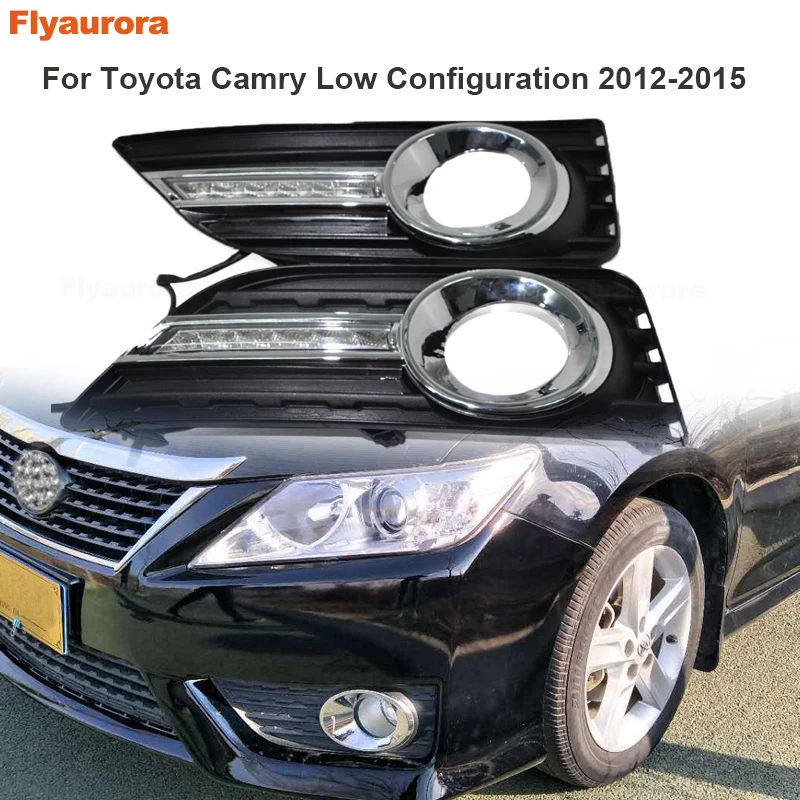 2 шт. светодиодные дневные ходовые огни для Toyota Camry 2009 2010 2011 2012 2013 2014 2015 2016 2017 2018 2019