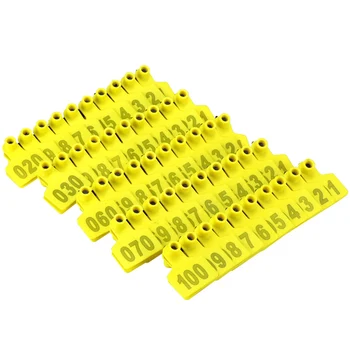 Farm Livestock Pig Ear Label Number 001-100 Copper Head Earrings Pig Equipment Animal Cattle Identification Card
Farm Livestock Pig Ear Label Number 001-100 Copper Head Earrings Pig Equipment Animal Cattle Identification Card