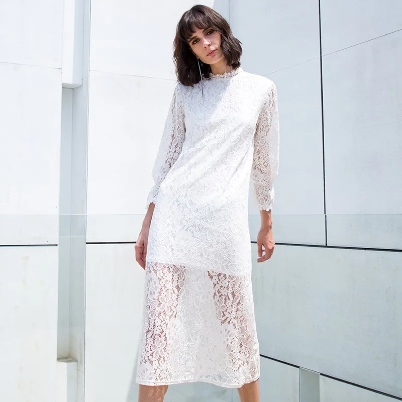 Spring Women Flare Sleeve White Lace Dress Female Hollow Out Midi Shirt Dresses Casual Elegant Party Sheer Vestidos Plus Size 7
Spring Women Flare Sleeve White Lace Dress Female Hollow Out Midi Shirt Dresses Casual Elegant Party Sheer Vestidos Plus Size 7