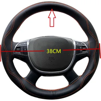 Car leather hand-sewn protective anti-skid steering wheel cover Car Styling for 2011-2016 KIA Sportager
Car leather hand-sewn protective anti-skid steering wheel cover Car Styling for 2011-2016 KIA Sportager