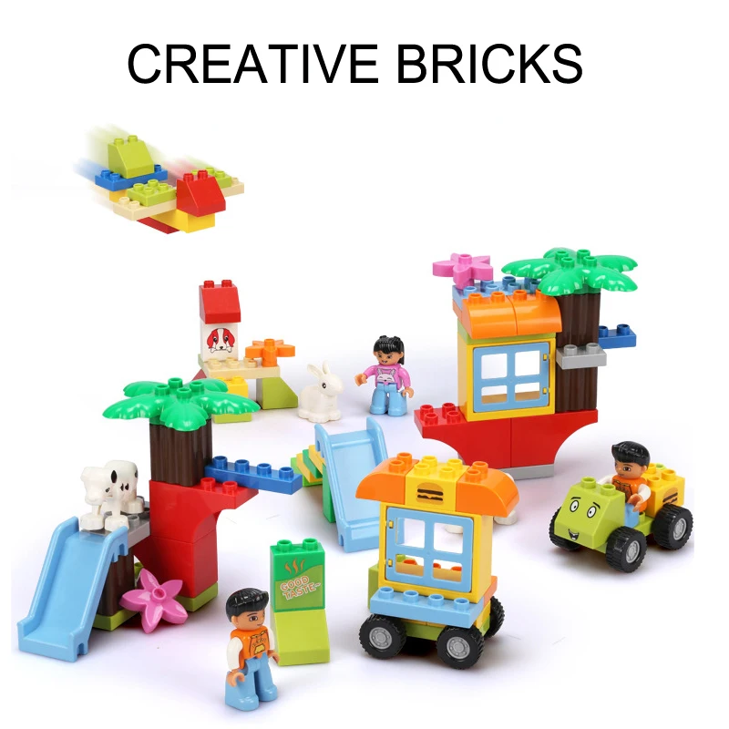 30pcs Large Particles Assemble Car Tree House Model Educational Building Blocks Rabbit Boy Girl Brick Toy for Children Gifts
30pcs Large Particles Assemble Car Tree House Model Educational Building Blocks Rabbit Boy Girl Brick Toy for Children Gifts