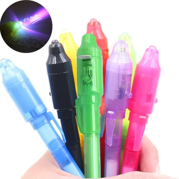 1pc Invisible Ink Pen Money detector Built in UV Light Magic Marker Creative Bracelet Ball Pen Store School Office Supplies
1pc Invisible Ink Pen Money detector Built in UV Light Magic Marker Creative Bracelet Ball Pen Store School Office Supplies