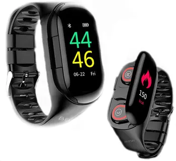 Bluetooth Wireless Earbuds 2 in 1 Indoor Sport Activity Trackers Touch Screen Health Fitness Smart Bracelet Heart Rate
Bluetooth Wireless Earbuds 2 in 1 Indoor Sport Activity Trackers Touch Screen Health Fitness Smart Bracelet Heart Rate