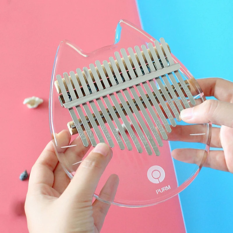 17 Keys Kalimba Thumb Piano High-Quality Portable Crystal Thumb Keyboard Transparent Catlike Kalimba Finger Piano for Beginner
17 Keys Kalimba Thumb Piano High-Quality Portable Crystal Thumb Keyboard Transparent Catlike Kalimba Finger Piano for Beginner