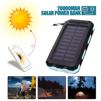 20000 mAh Waterproof Solar Power Bank External Polymer Battery Charger Dual USB Polymer Battery Charger for Outdoor Light 
20000 mAh Waterproof Solar Power Bank External Polymer Battery Charger Dual USB Polymer Battery Charger for Outdoor Light