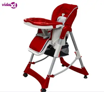 VidaXL Children'S High Chair Deluxe Red Beaded Height Adjustable And With Removable Service Tray For Child To Eat Comfortably
VidaXL Children'S High Chair Deluxe Red Beaded Height Adjustable And With Removable Service Tray For Child To Eat Comfortably